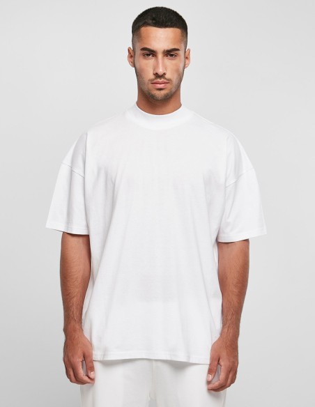 Build Your Brand Oversized Mock Neck Tee