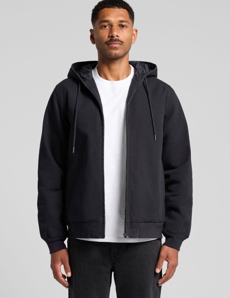 AS Colour Canvas Bomber Hood Jacket | Durable and Customisable