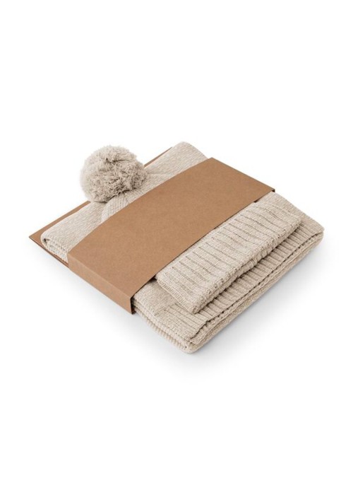 Beechfield Knitted Scarf & Beanie Gift Set