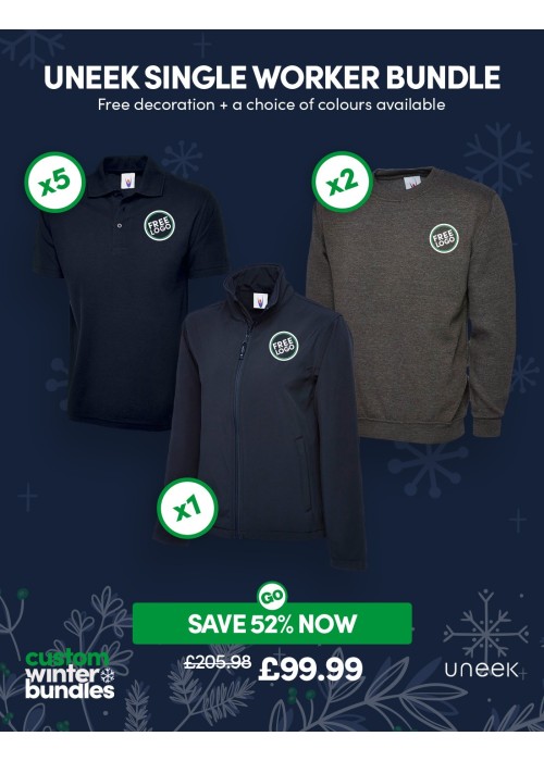 Bundle: Uneek Single Worker Pack with Free Logo