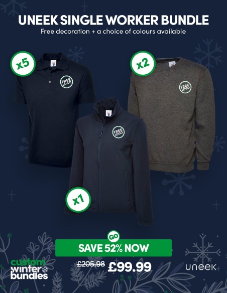 Bundle: Uneek Single Worker Pack with Free Logo