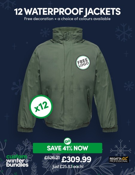 Bundle: 12 Regatta Professional Waterproof Jackets with Free Logo