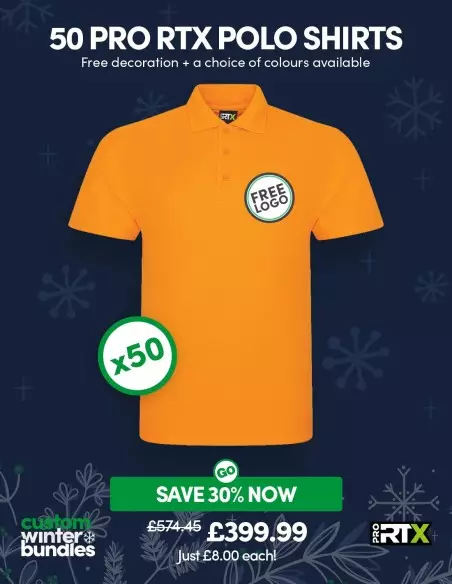 Bundle: 50 Pro RTX Polo Shirts
