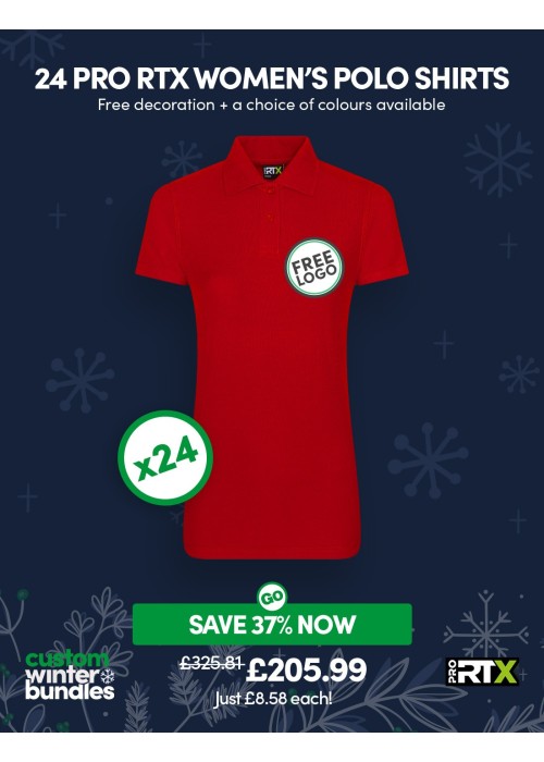Bundle: 24 Pro RTX Women's Polo Shirts