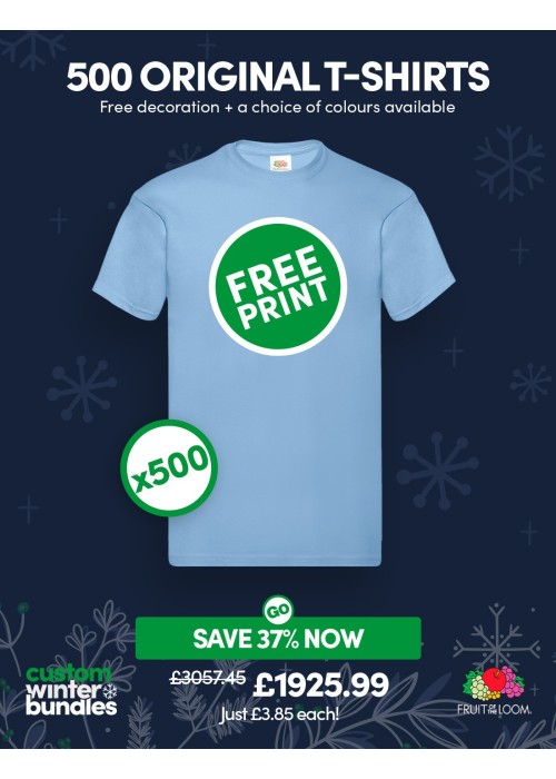 Bundle: 500 x Fruit of the Loom Original...