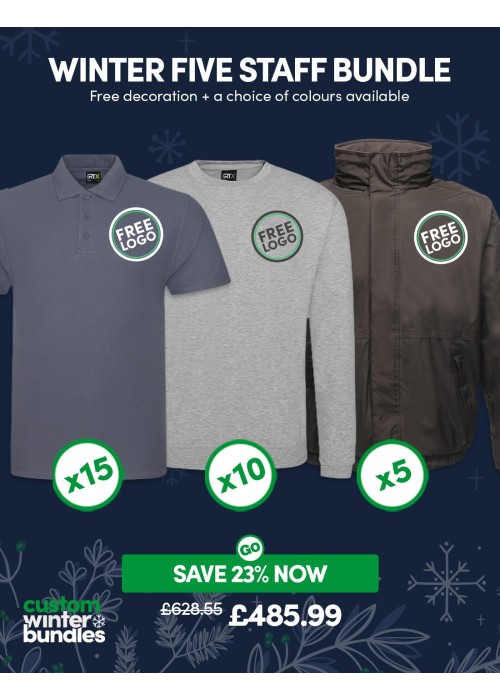 Bundle: Winter Five Staff Bundle with Free Logo