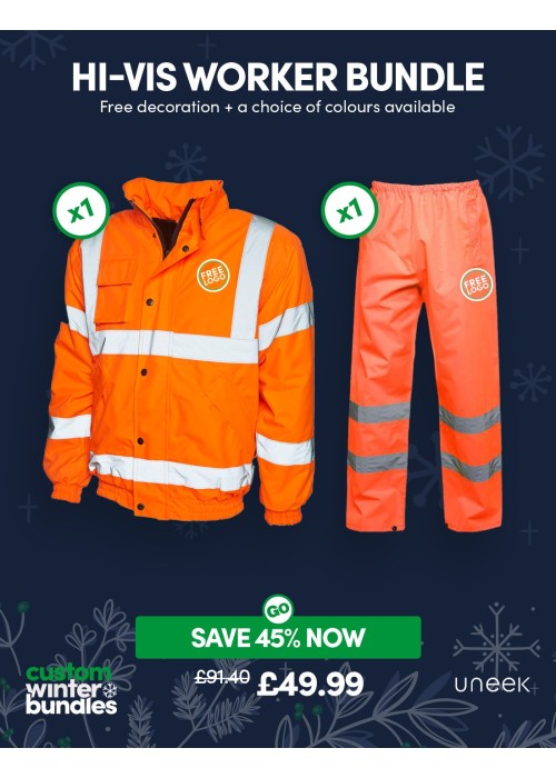 Hi-Vis Worker Bundle with Free Logo