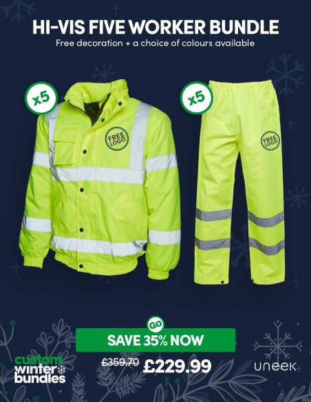 Hi-Vis 5 Worker Bundle with Free Logo