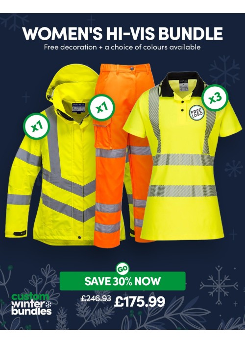 Women's Hi-Vis Workwear Bundle with Free Logos