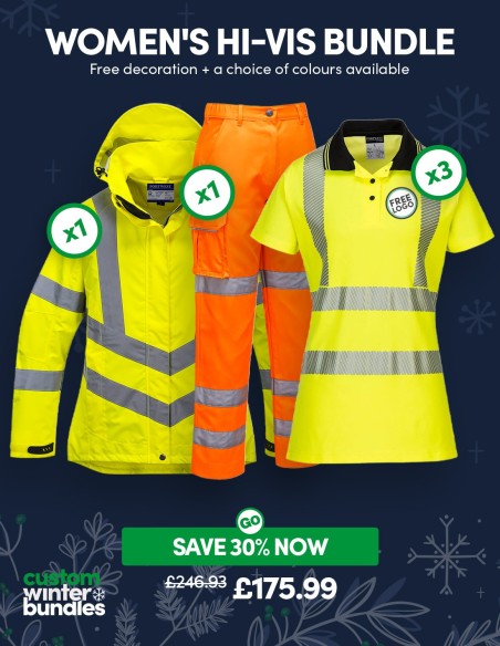 Women's Hi-Vis Workwear Bundle with Free Logos