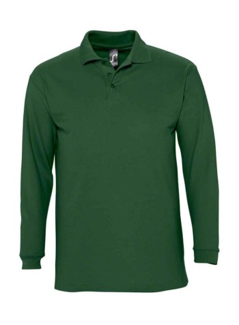 SOL'S Winter II Long Sleeve Cotton Piqué Polo Shirt 2