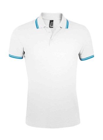 SOL'S Pasadena Tipped Cotton Piqué Polo Shirt