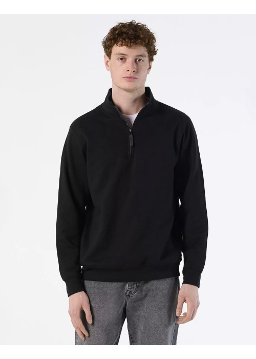 SOL'S Stan Contrast Zip Neck Sweatshirt