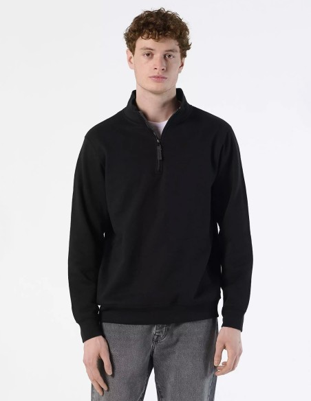 SOL'S Stan Contrast Zip Neck Sweatshirt