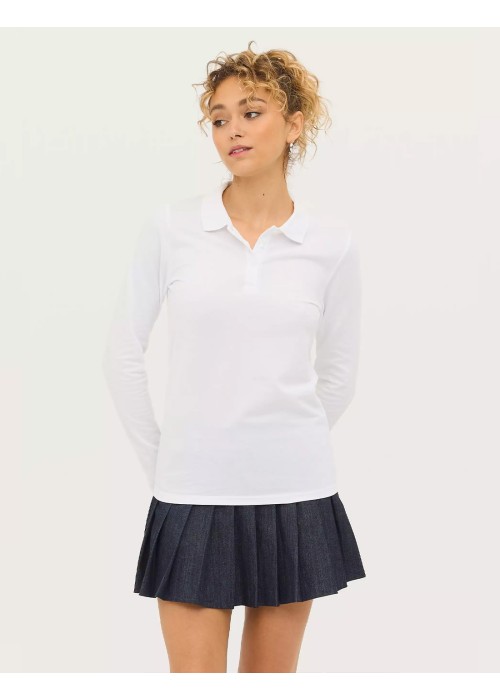 SOL'S Ladies Perfect Long Sleeve Pique Polo Shirt