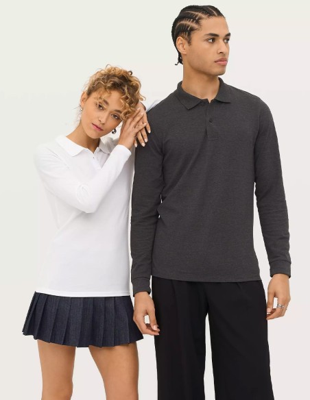 SOL'S Perfect Long Sleeve Piqué Polo Shirt