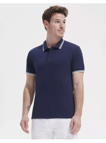 SOL'S Pasadena Tipped Cotton Piqué Polo Shirt
