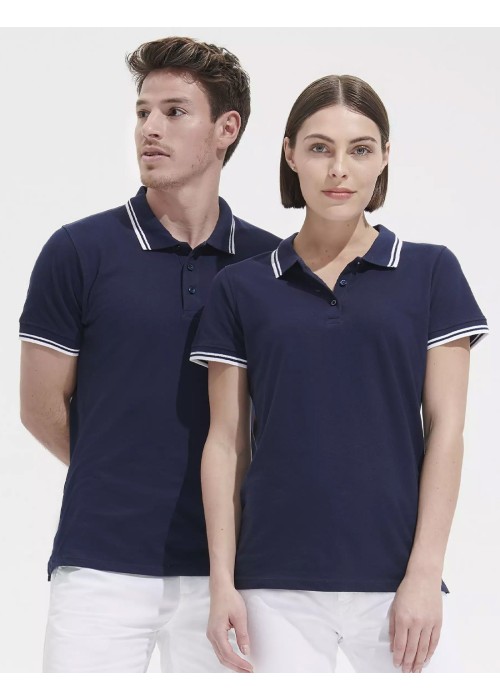 SOL'S Pasadena Tipped Cotton Piqué Polo Shirt