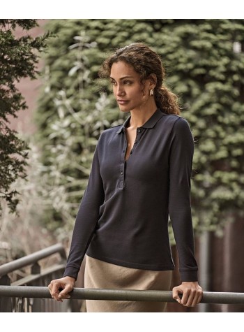 Tee Jays Women’s Luxury Stretch Long Sleeve Polo (146)