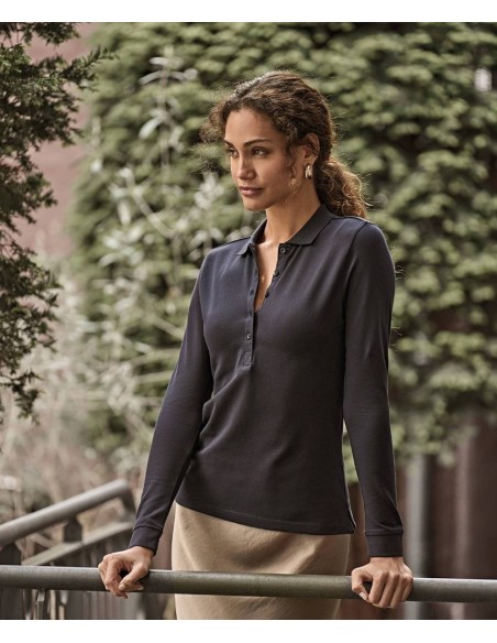 Tee Jays Women’s Luxury Stretch Long Sleeve Polo (146)