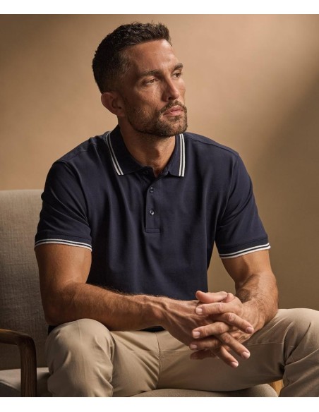 Tee Jays Luxury Stripe Stretch Polo (1407)