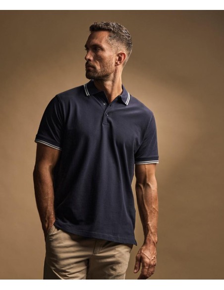 Tee Jays Luxury Stripe Stretch Polo (1407)