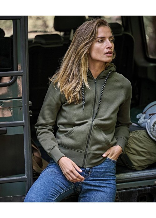 Tee Jays Women’s Fashion Full-Zip Hoodie (5436)