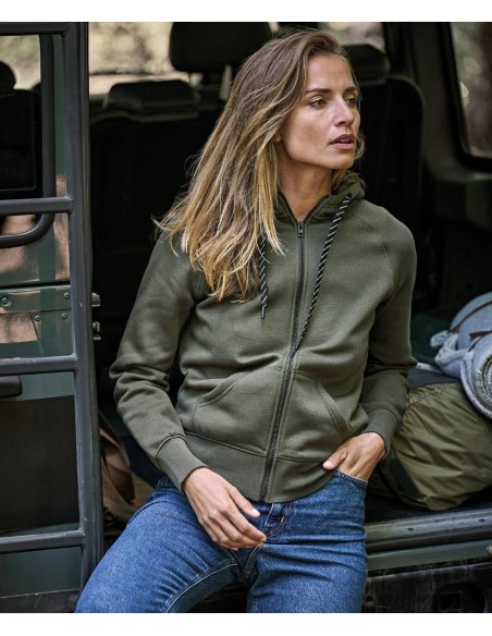 Tee Jays Women’s Fashion Full-Zip Hoodie (5436)