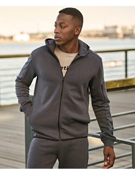 Tee Jays Athletic Hooded Full-Zip Sweatshirt (5706)