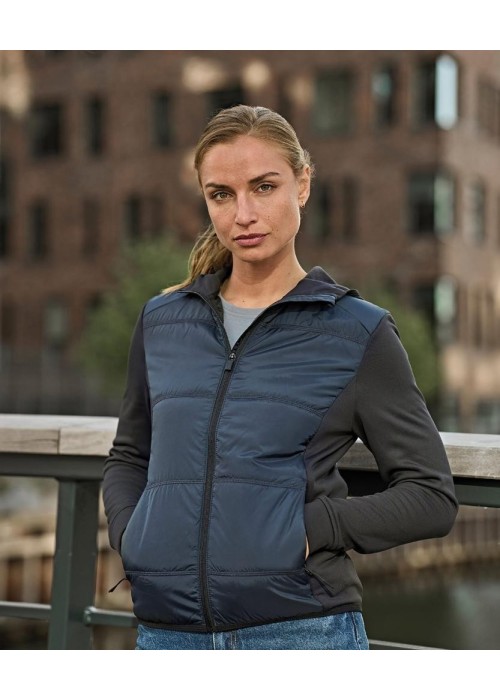 Tee Jays Women’s Hybrid-Stretch Hooded Jacket...