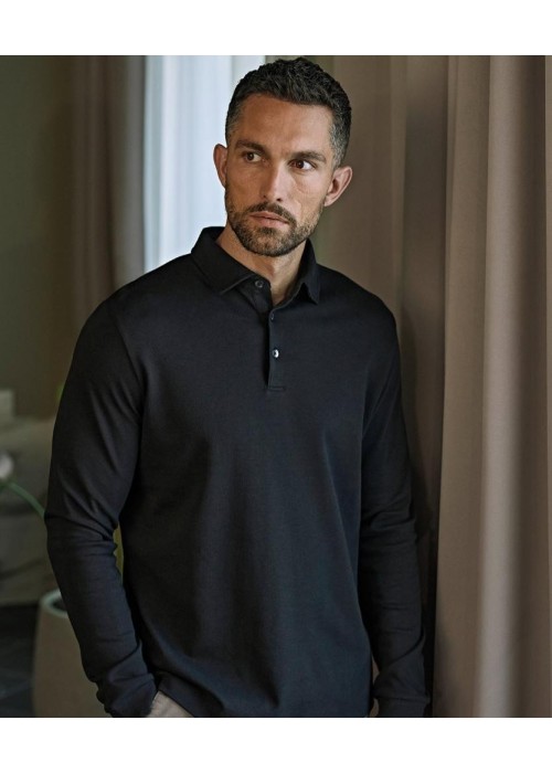 Tee Jays Pima Cotton Long-Sleeve Polo (1442)