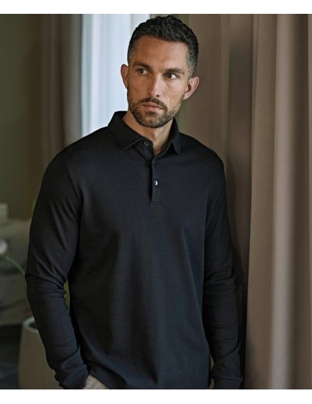 Tee Jays Pima Cotton Long-Sleeve Polo (1442)