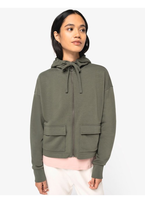 Native Spirit Ladies Full Zip Hooded Sweatshirt