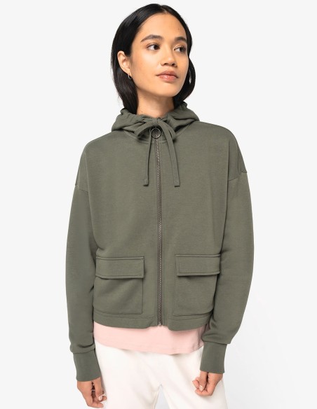 Native Spirit Ladies Full Zip Hooded Sweatshirt