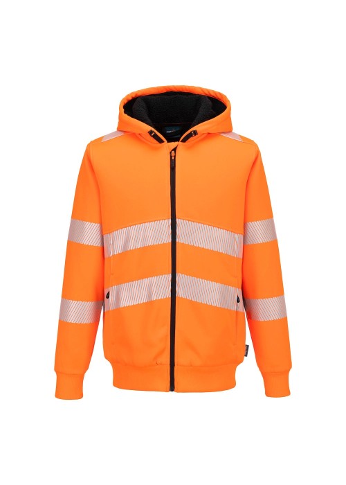 Portwest Hi-Vis Zipped Winter Hoodie