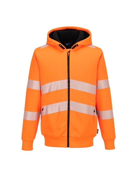 Portwest Hi-Vis Zipped Winter Hoodie