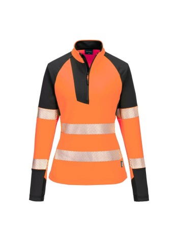 Portwest PW3 Hi-Vis Women's 1/4 Zip Sweatshirt