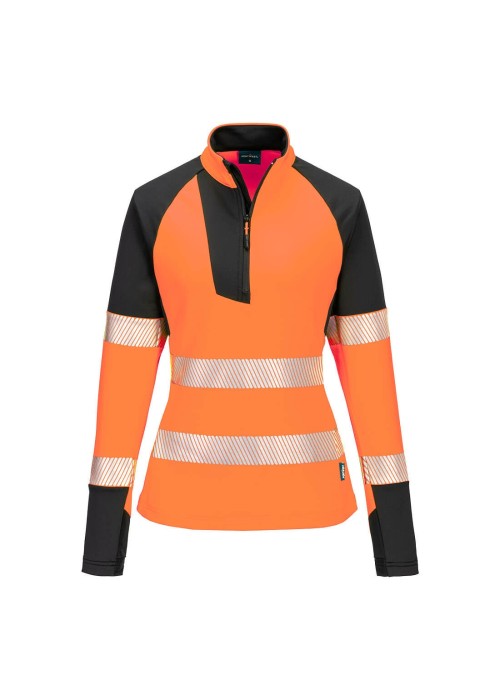Portwest PW3 Hi-Vis Women's 1/4 Zip Sweatshirt