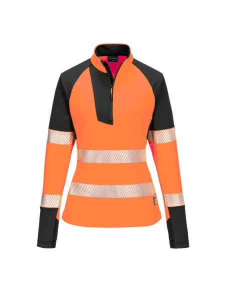 Portwest PW3 Hi-Vis Women's 1/4 Zip Sweatshirt