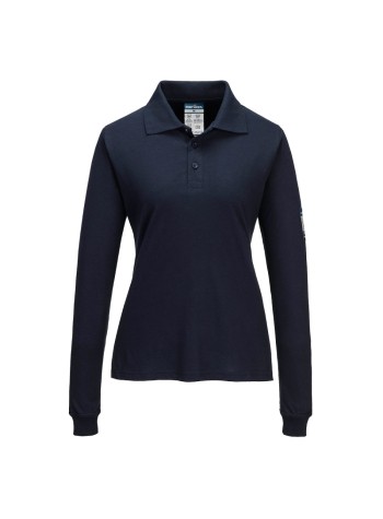 Portwest Modaflame Knit FR Women's Long Sleeve Polo Shirt