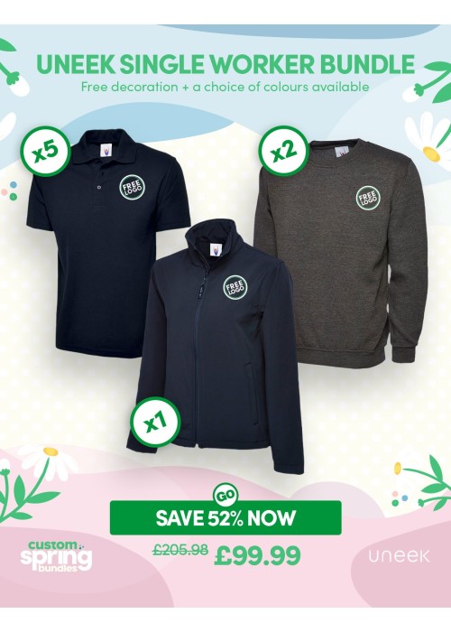 Bundle: Uneek Single Worker Pack with Free Logo