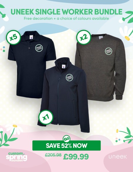 Bundle: Uneek Single Worker Pack with Free Logo