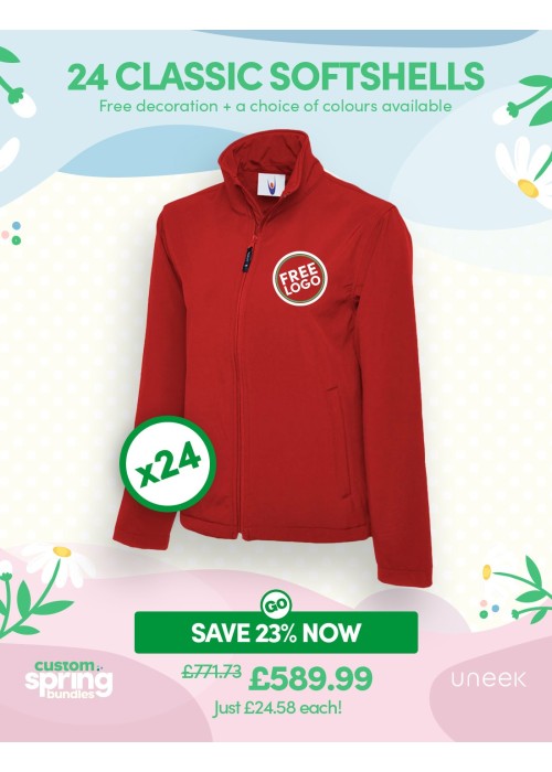 Bundle: 24 Classic Softshell Jackets with Free...