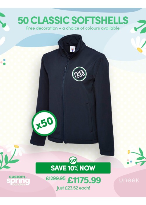 Bundle: 50 Classic Softshell Jackets with Free...