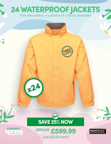 Bundle: 24 Regatta Professional Waterproof Jackets with Free Logo