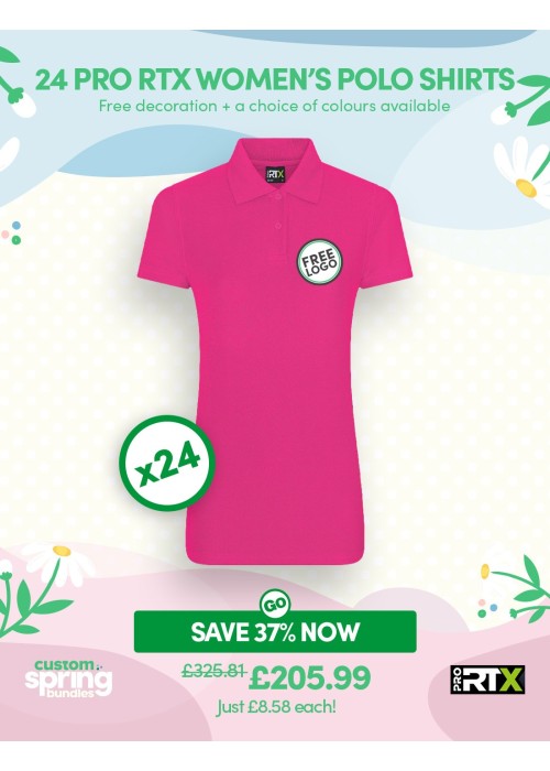Bundle: 24 Pro RTX Women's Polo Shirts