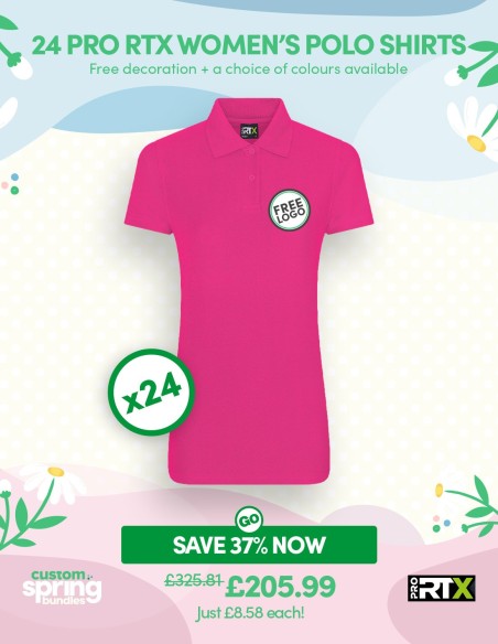 Bundle: 24 Pro RTX Women's Polo Shirts