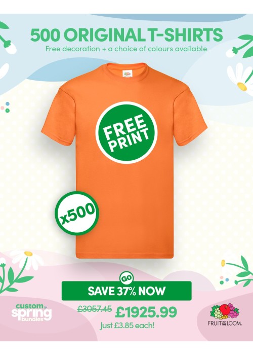 Bundle: 500 x Fruit of the Loom Original...