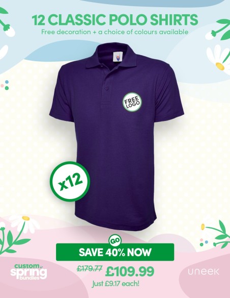Bundle: 12 ProRTX Polo Shirts with Free Logo