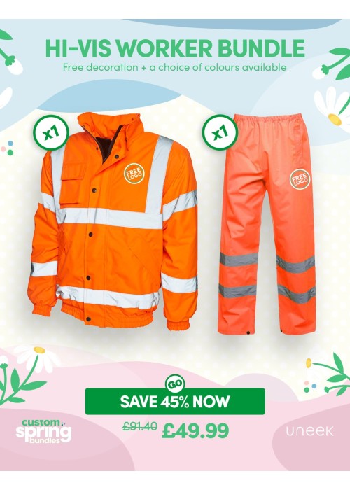 Hi-Vis Worker Bundle with Free Logo